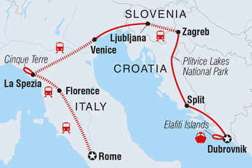 itinerary map