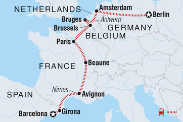 itinerary map