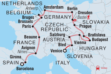 itinerary map