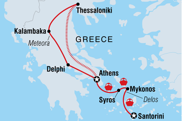 itinerary map