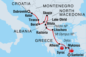 itinerary map