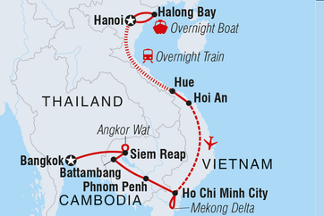 itinerary map