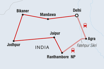 itinerary map