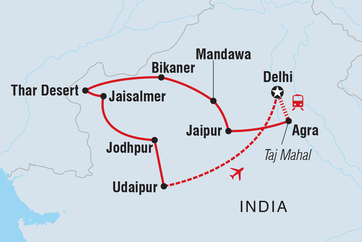 itinerary map