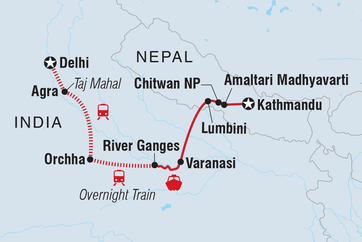 itinerary map