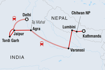 itinerary map