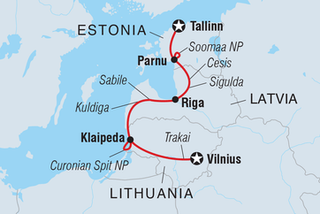 itinerary map