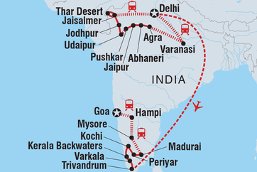 itinerary map