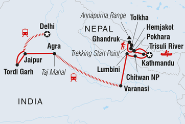 itinerary map
