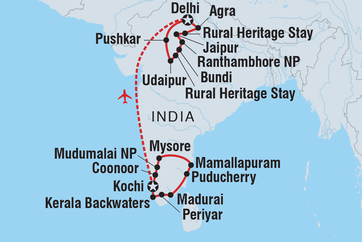 itinerary map
