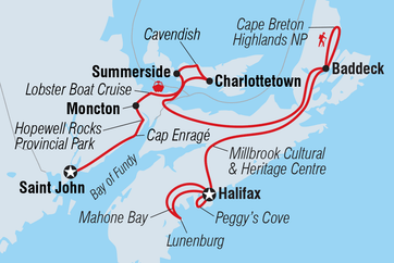 itinerary map
