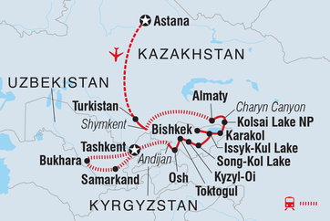 itinerary map