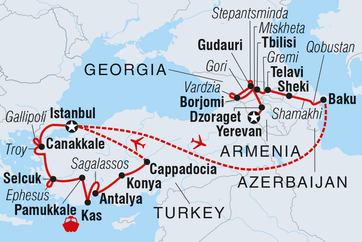 itinerary map
