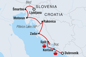 itinerary map