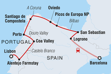 itinerary map