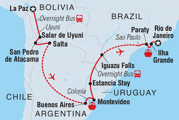 itinerary map
