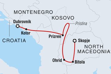 itinerary map