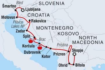 itinerary map