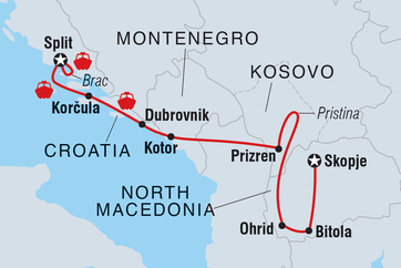 itinerary map