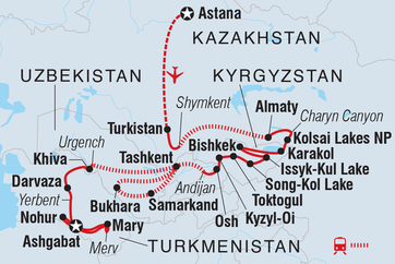 itinerary map