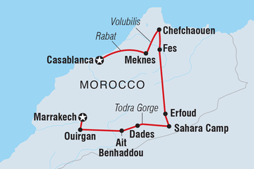 itinerary map