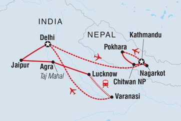 itinerary map