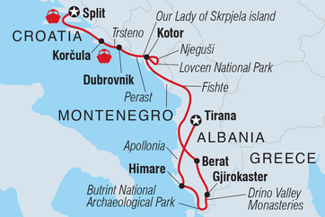 itinerary map