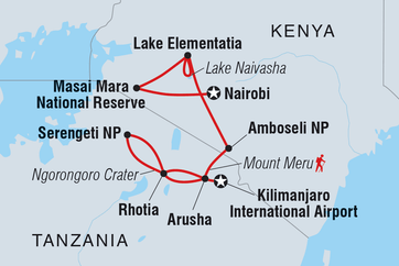 itinerary map