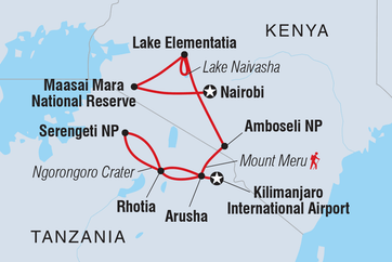 itinerary map