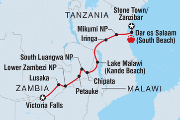 itinerary map