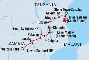 itinerary map