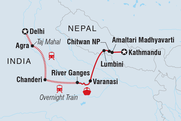 itinerary map