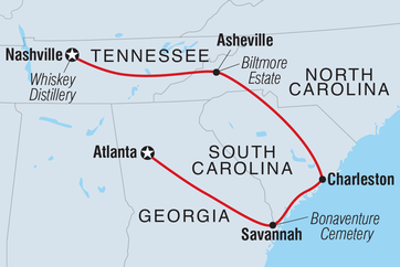 itinerary map