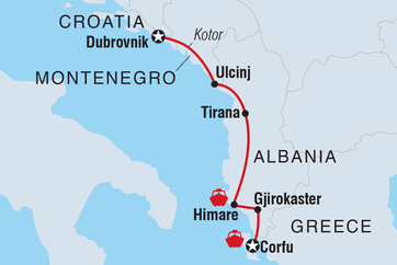 itinerary map