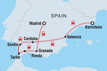 itinerary map