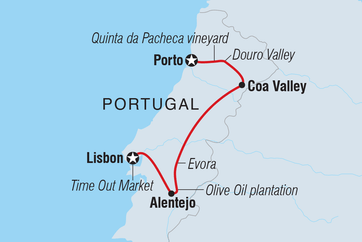itinerary map