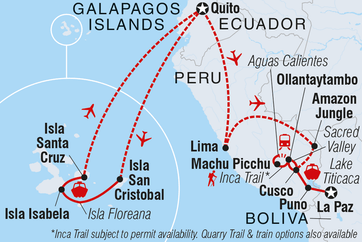 itinerary map