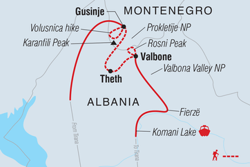 itinerary map
