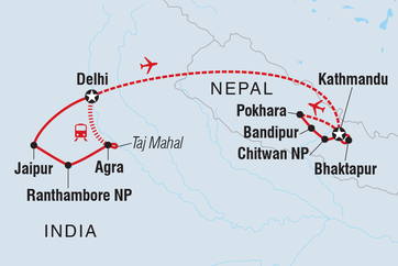itinerary map