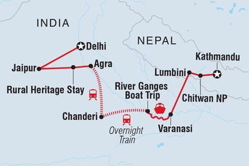 itinerary map