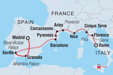 itinerary map