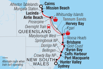 itinerary map
