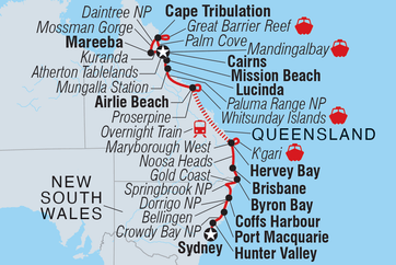 itinerary map