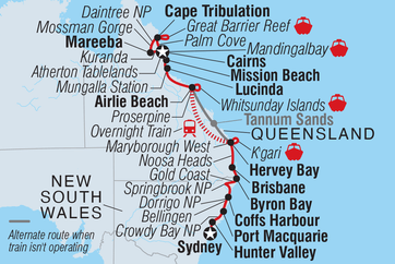 itinerary map