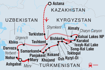 itinerary map
