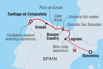 itinerary map