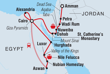 itinerary map