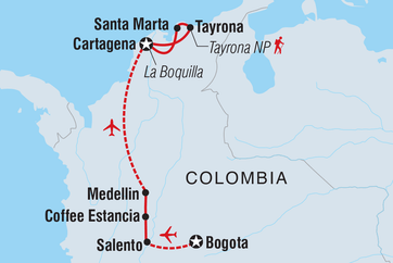 itinerary map