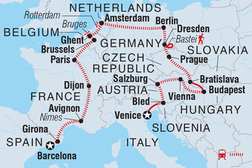 itinerary map