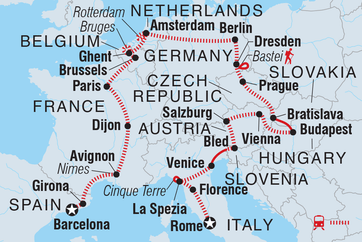 itinerary map